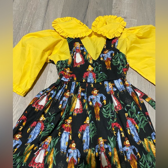 Vintage Handmade Scarecrow Dress - Picture 4 of 6